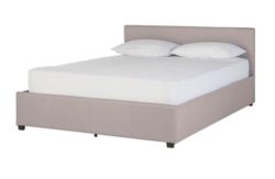 Hygena Emelie Double Ottoman Bedframe - Latte